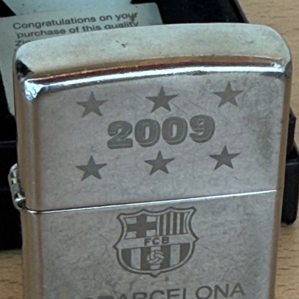 Zippo - edición limitada del FC Barcelona - Sem preço de reserva - Isqueiro - Aço (aço inoxidável) #2.1