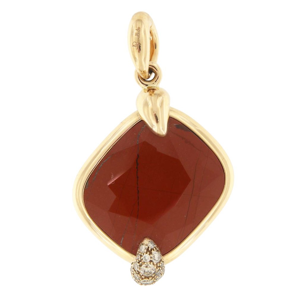 Nincs minimálár - Pomellato - Függő - 18 kt. Rózsa arany -  0.52ct. tw. - Gyémánt - Arckép - Diaspro #1.0