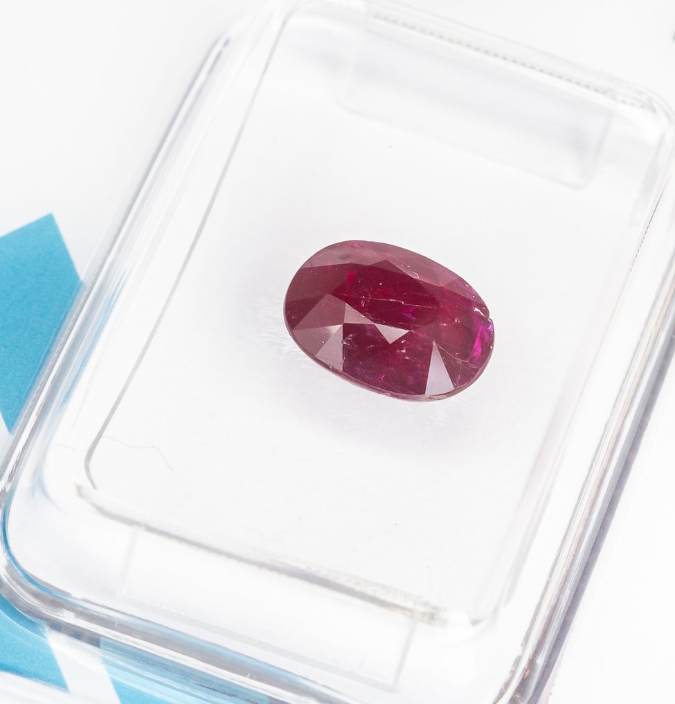 Nincs minimálár Rubin - 1.58 ct - Nemzetközi Gemmológiai Intézet (IGI) - Mélykékkel árnyalt vörös #1.0