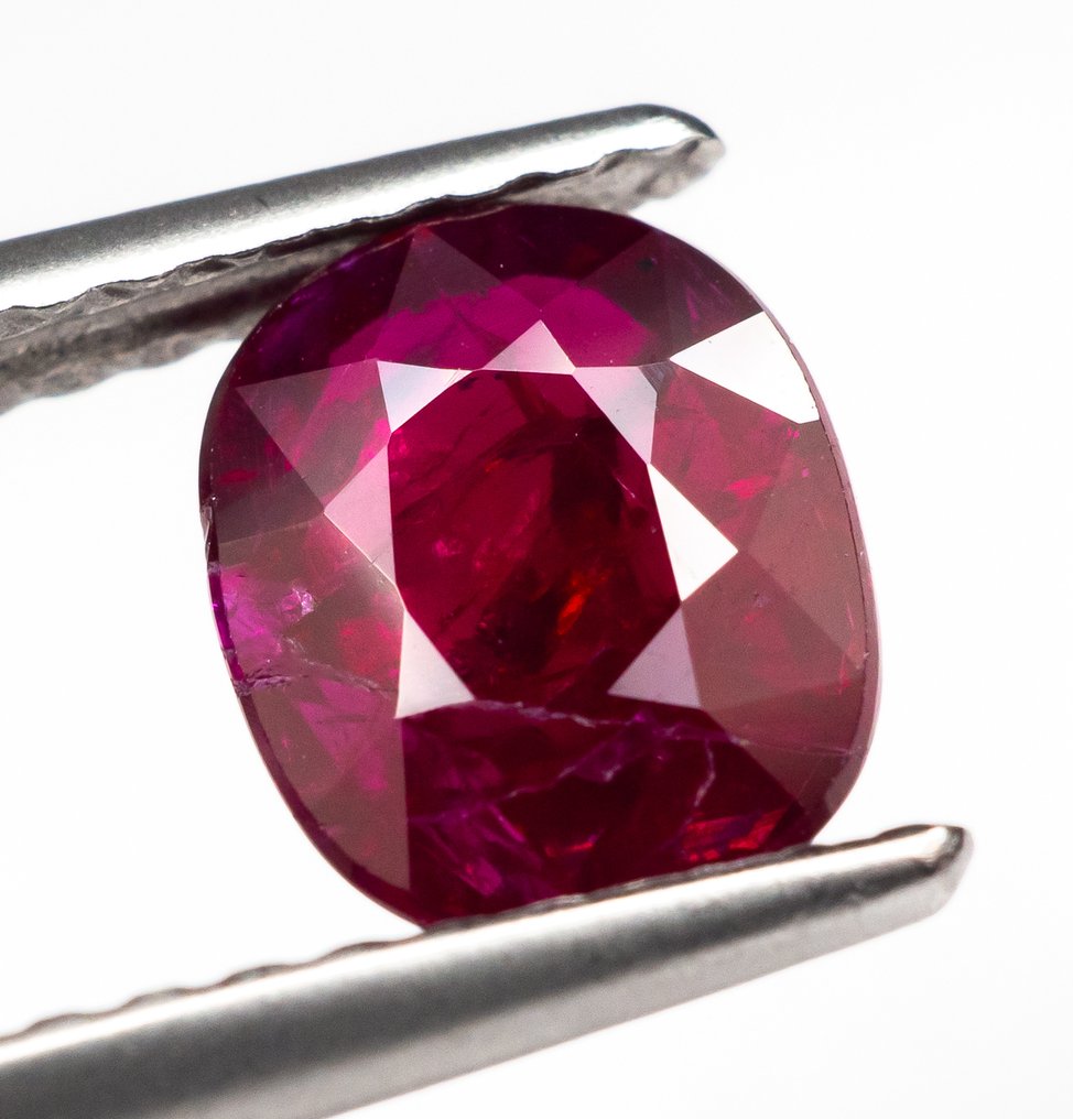 沒有保留價 紅寶石 - 1.15 ct - Bellerophon Gemlab - 深红 #2.1