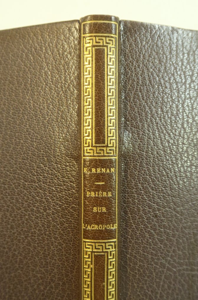 Ernest Renan / ‎Bellery-Desfontaines ; Eugène Froment - Prière sur l'Acropole‎ [reliure à la grecque de Affolter] - 1899 #3.2