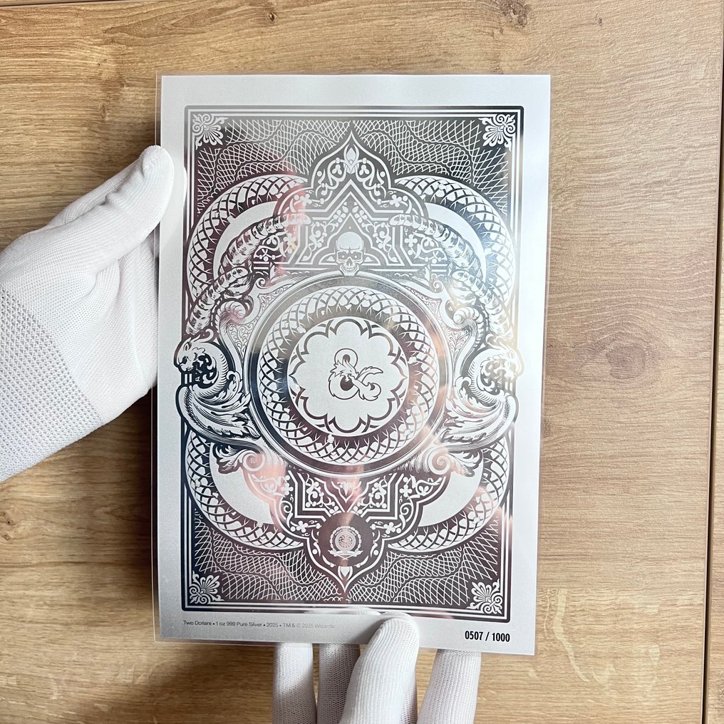 Νιούε. 1 Dollar 2025 – Dungeon Master’s Guide – 1 oz Silver .999 – Proof – Limited Edition #2.1