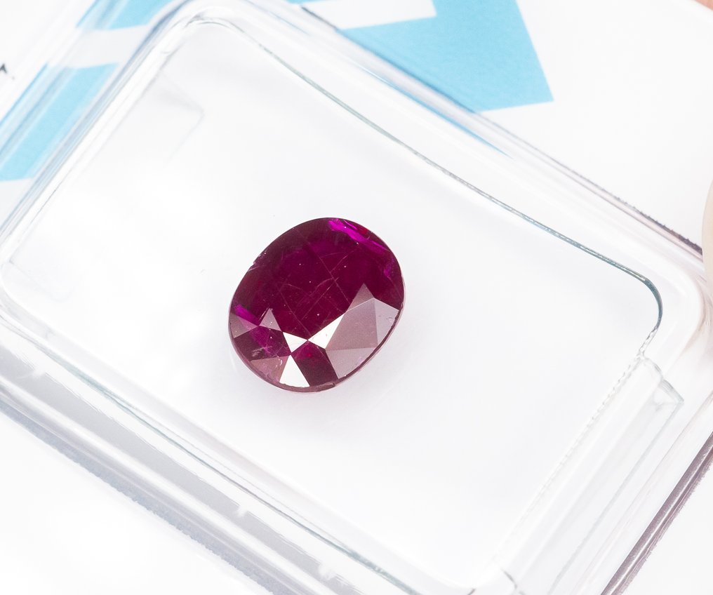 没有保留价 红宝石  - 1.39 ct - 国际宝石研究院（IGI） - 深紫红色 #2.1