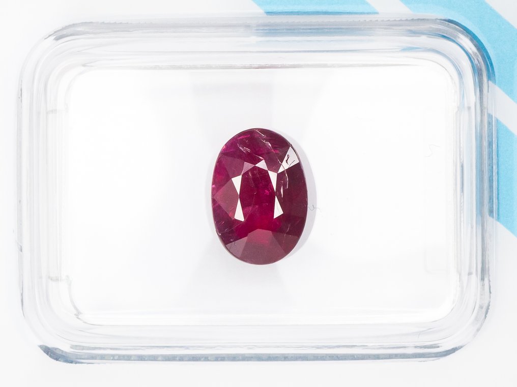 没有保留价 红宝石  - 1.36 ct - 国际宝石研究院（IGI） - 深紫红色 #1.0