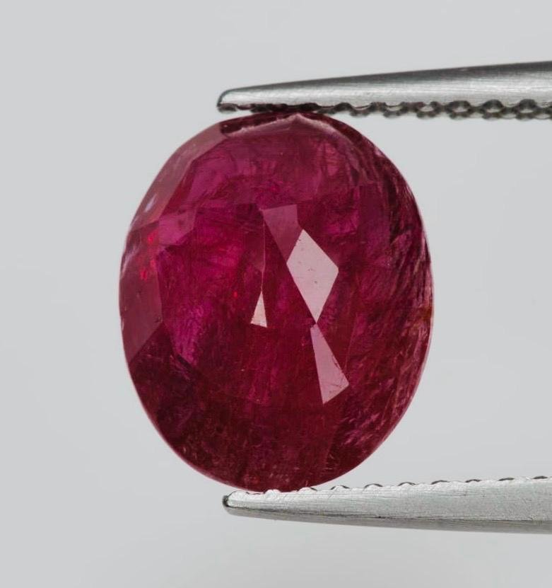 Ruby  - 3.14 ct - Bellerophon Gemlab - No Heat - Mozambique #4.3