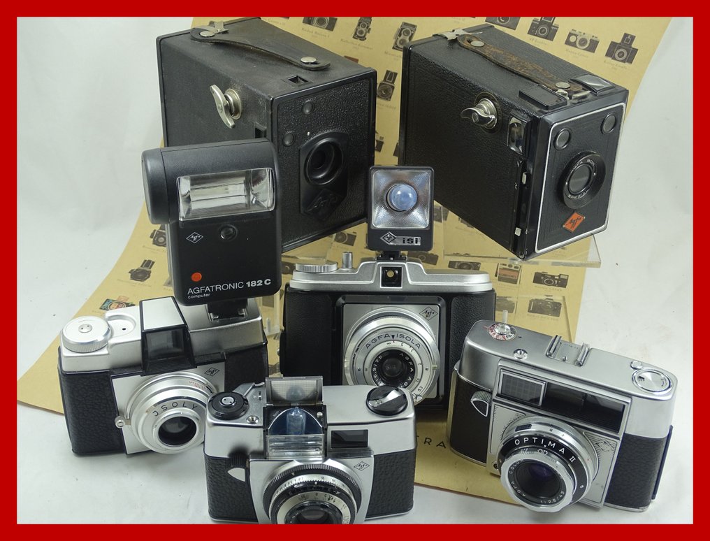 Agfa 6 st verschillende AGFA camera's Cameră analogică #1.0