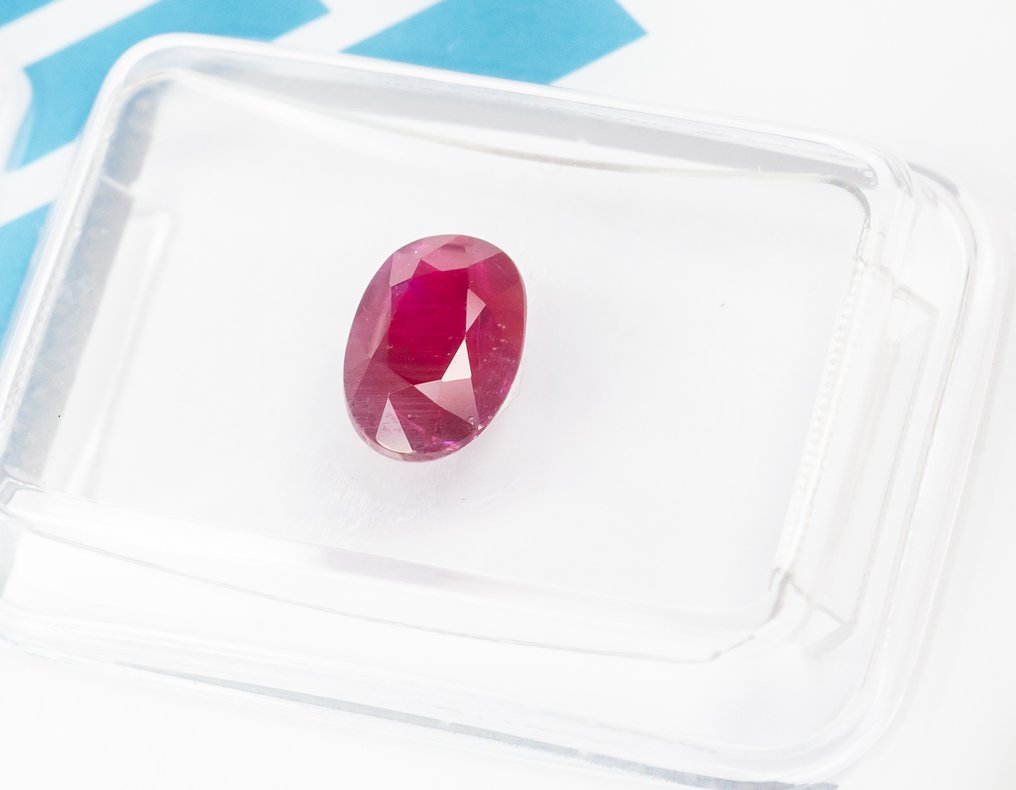 Fără preț de rezervă Rubin - 1.13 ct - IGI (Institutul gemologic internațional) - Roșu profund purpuriu #2.1