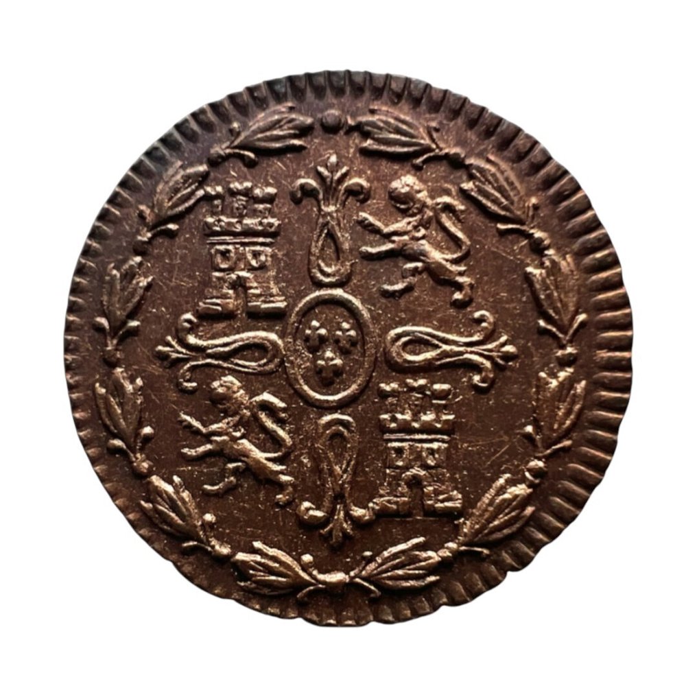 Spanien. Fernando VII.. 1 Maravedí 1824 Jubia #1.0