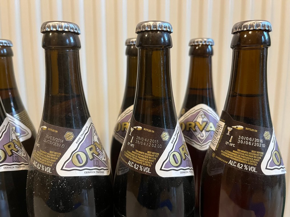 Orval - 2011, 2012, 2013, 2014, 2015 & 2016 - 33cl -  6 bottles  #3.2