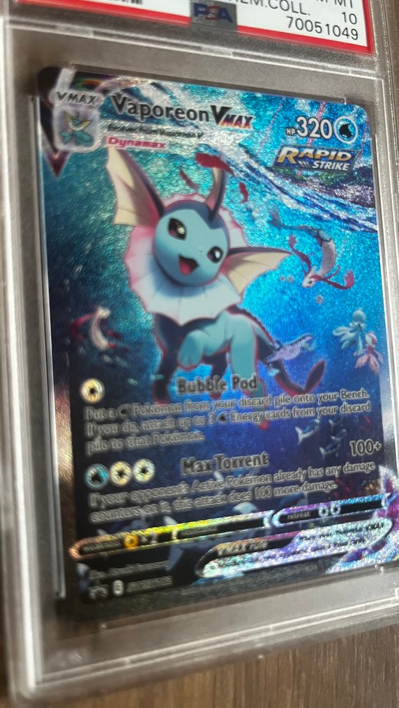 Pokémon - 1 Graded card - Vaporeon 182 Full art, Foil, Alternate art - PSA 10 - Sword & Shield #2.1