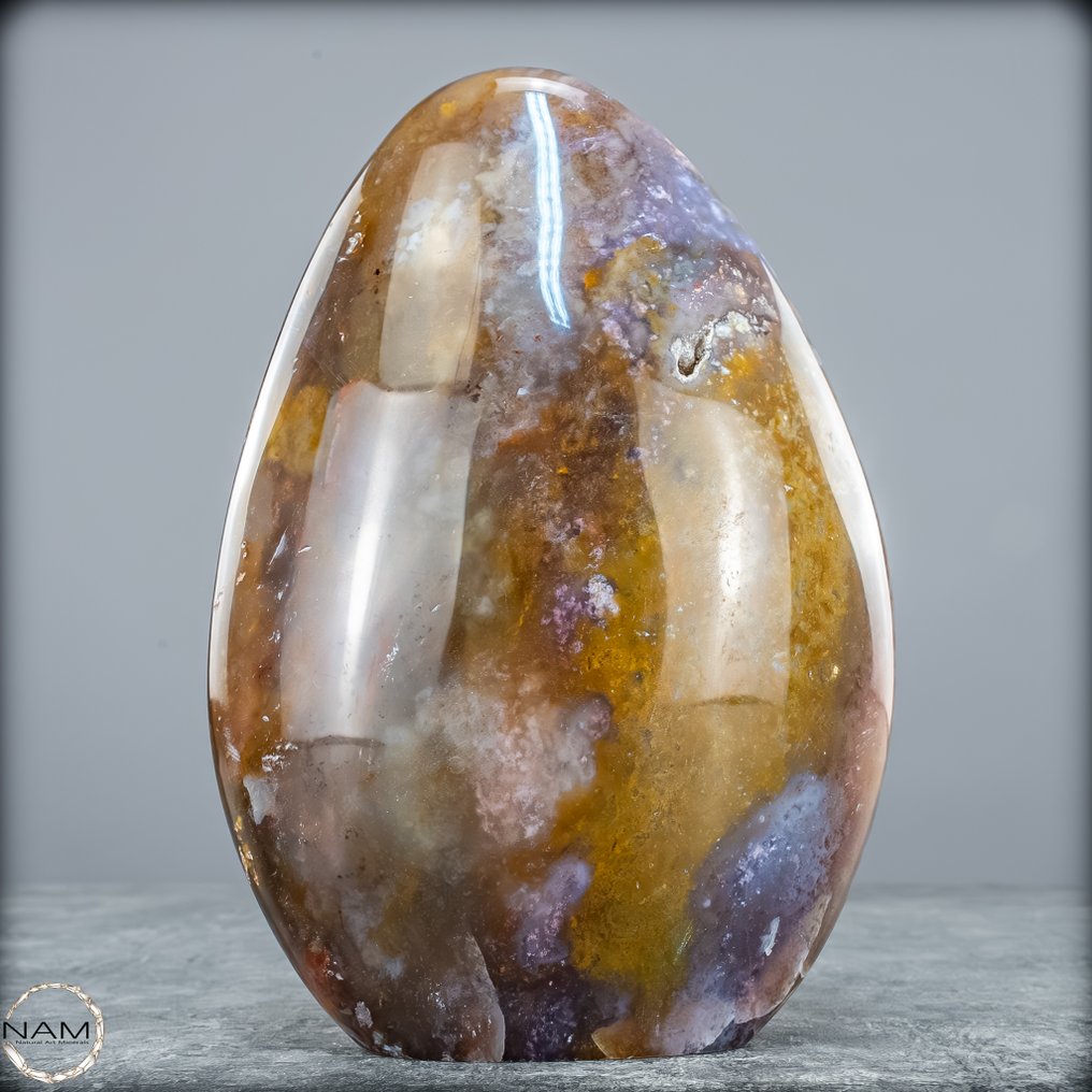 Ocean Achat Jasper – elegancia terrosa con un interior ardiente Freeform- 913.51 g #4.3