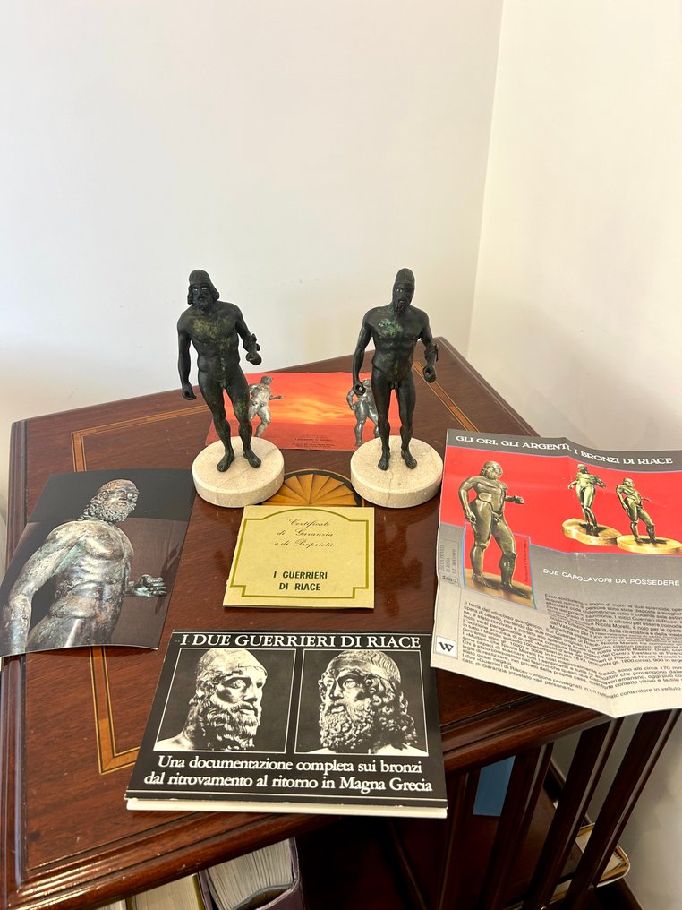 Zecca Pricata di Roma - Nicola Morelli - Γλυπτό, I bronzi di Riace - 19 cm - Μπρούντζος, Μάρμαρο #2.1