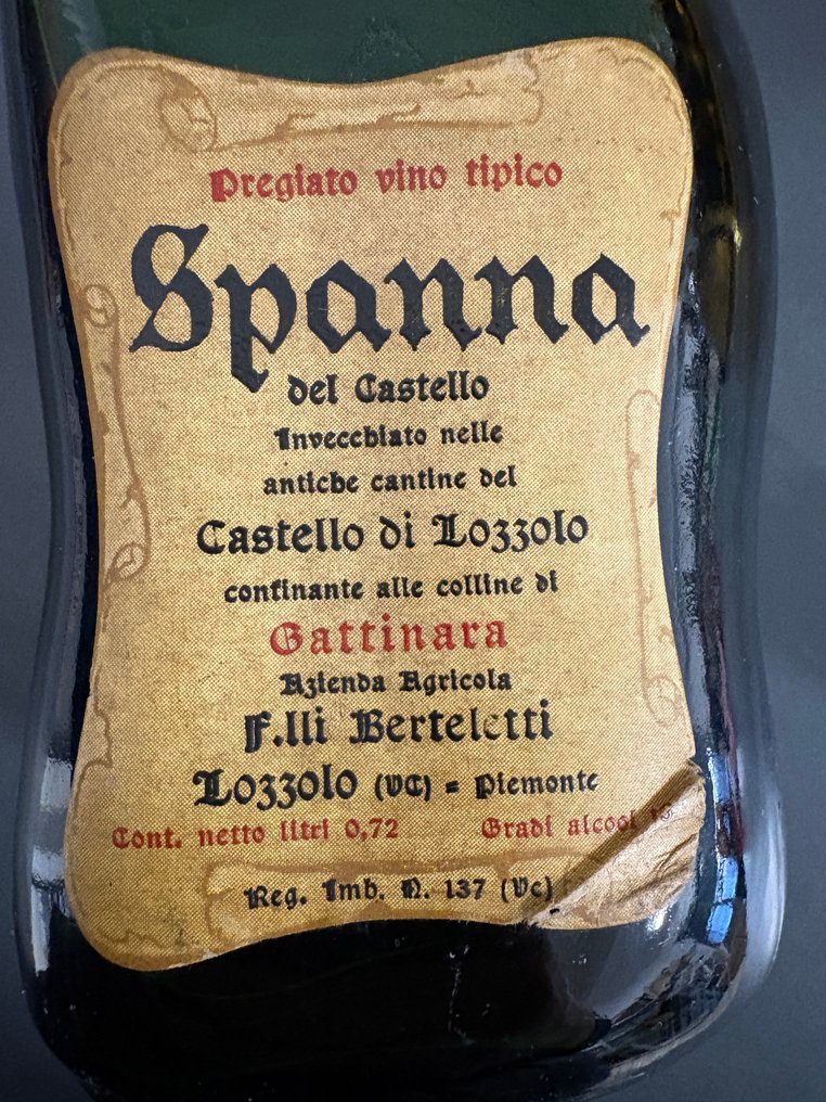 1961 x2 Ris., 1975, 1978 x2 & 1983 Spanna, F.lli Berteletti, Spanna - Piemonte - 6 Bottiglie (0,72 L) #3.2