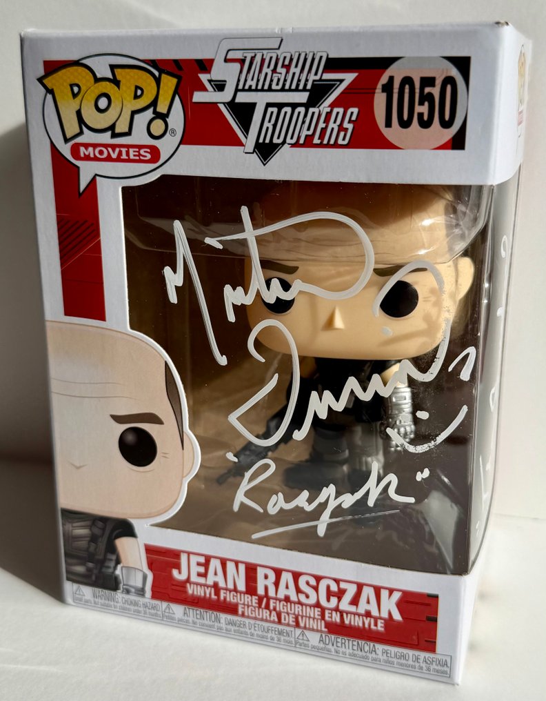 星河战队 - Michael Ironside (Jean Rasczak) Funko Pop, signed + Certificate of Authenticity #1.0