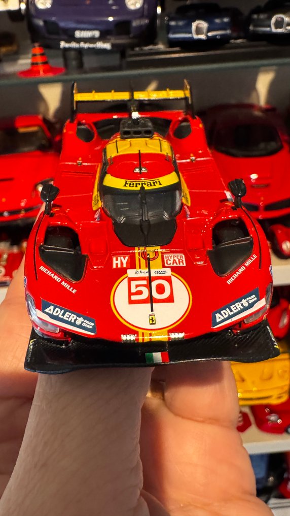 Bburago 1:43 - Modellauto - Ferrari 499P #50 - Sieger 24h Le Mans 2024 Fuoco, Molina, Nielsen #1.0