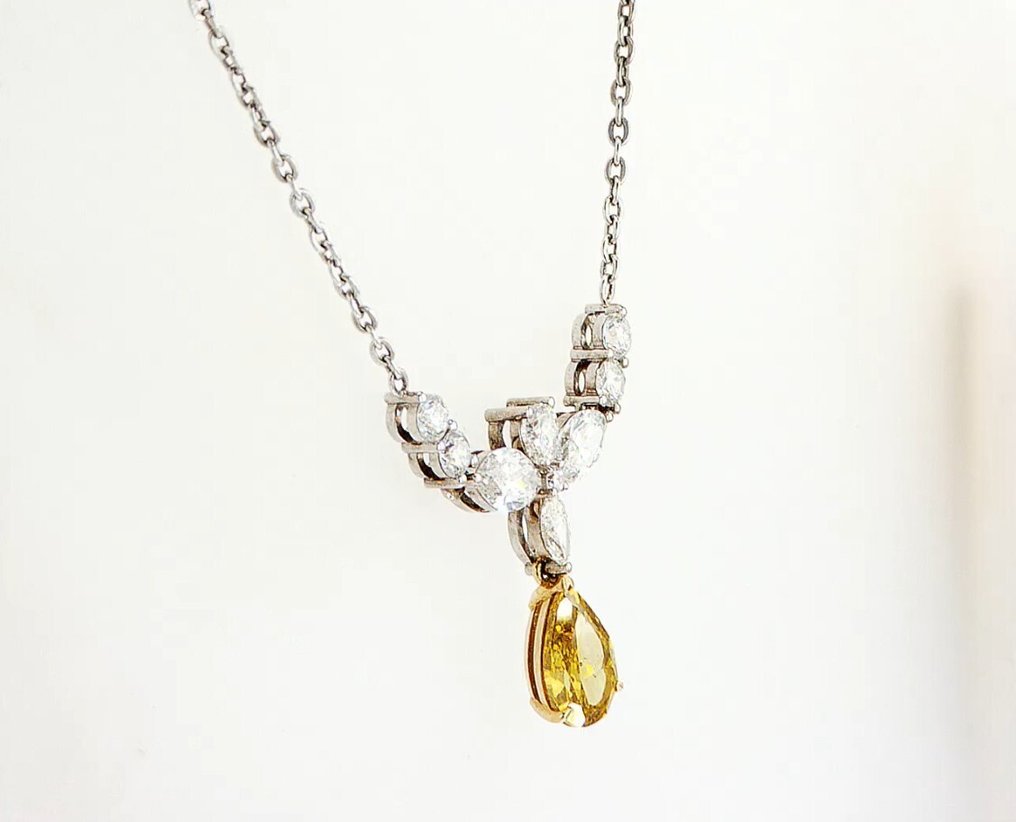 Κολιέ - 18 καράτια Λευκός χρυσός -  2.17ct. tw. - Διαμάντι - Γεια #4.3