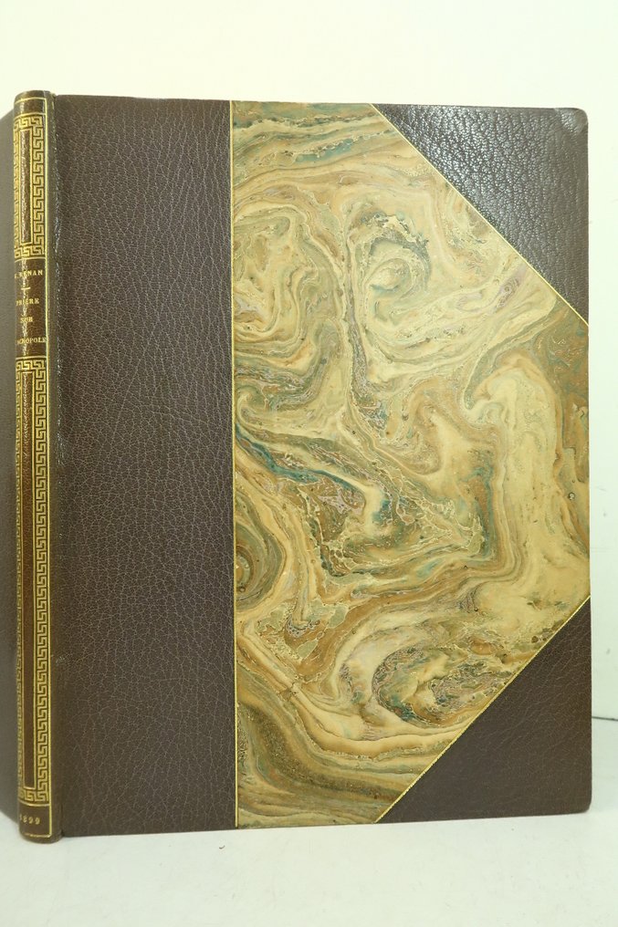 Ernest Renan / ‎Bellery-Desfontaines ; Eugène Froment - Prière sur l'Acropole‎ [reliure à la grecque de Affolter] - 1899 #1.0