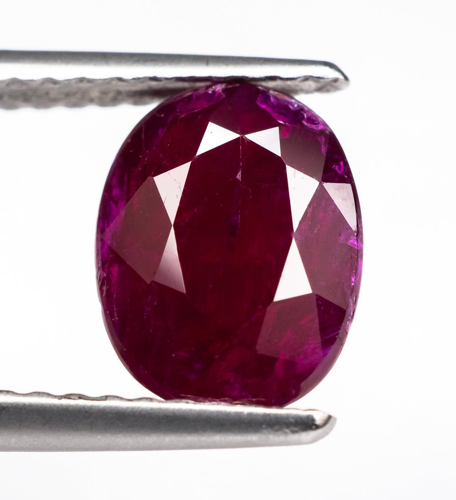 Fără preț de rezervă Rubin - 1.97 ct - Bellerophon Gemlab - Deep Red #1.0