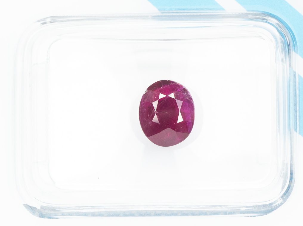 没有保留价 红宝石  - 1.48 ct - 国际宝石研究院（IGI） - 深紫红色 #1.0