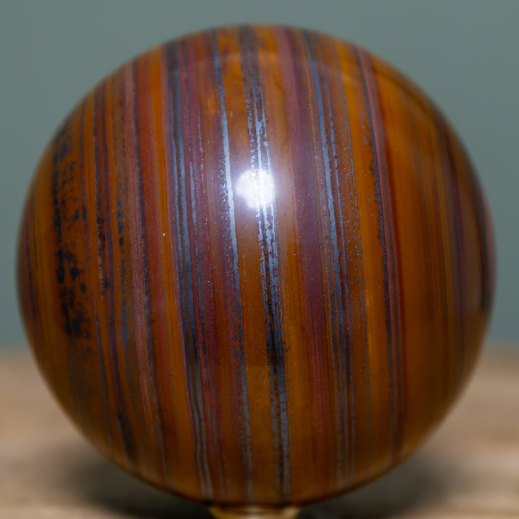 Tigeriron large AAA Tigeriron sphere - Height: 12.3 cm - Width: 12.3 cm- 3033 g #3.2