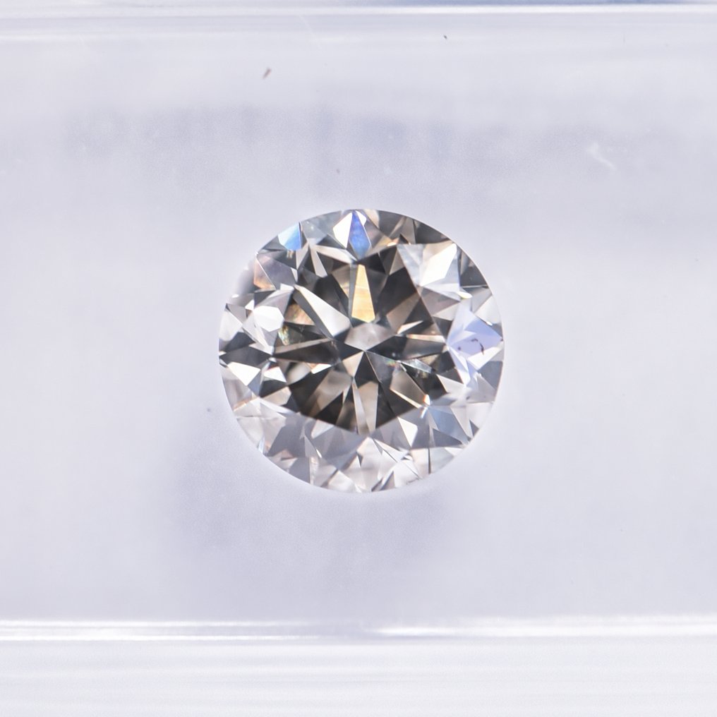 χωρίς τιμή ασφαλείας - 1 pcs Διαμάντι (Φυσικού χρώματος) - 1.03 ct - Στρογγυλό - Fancy light Πρασινωπό Γκρίζο - SI1 - International Gemological Institute (IGI) - ΒΓ #2.1