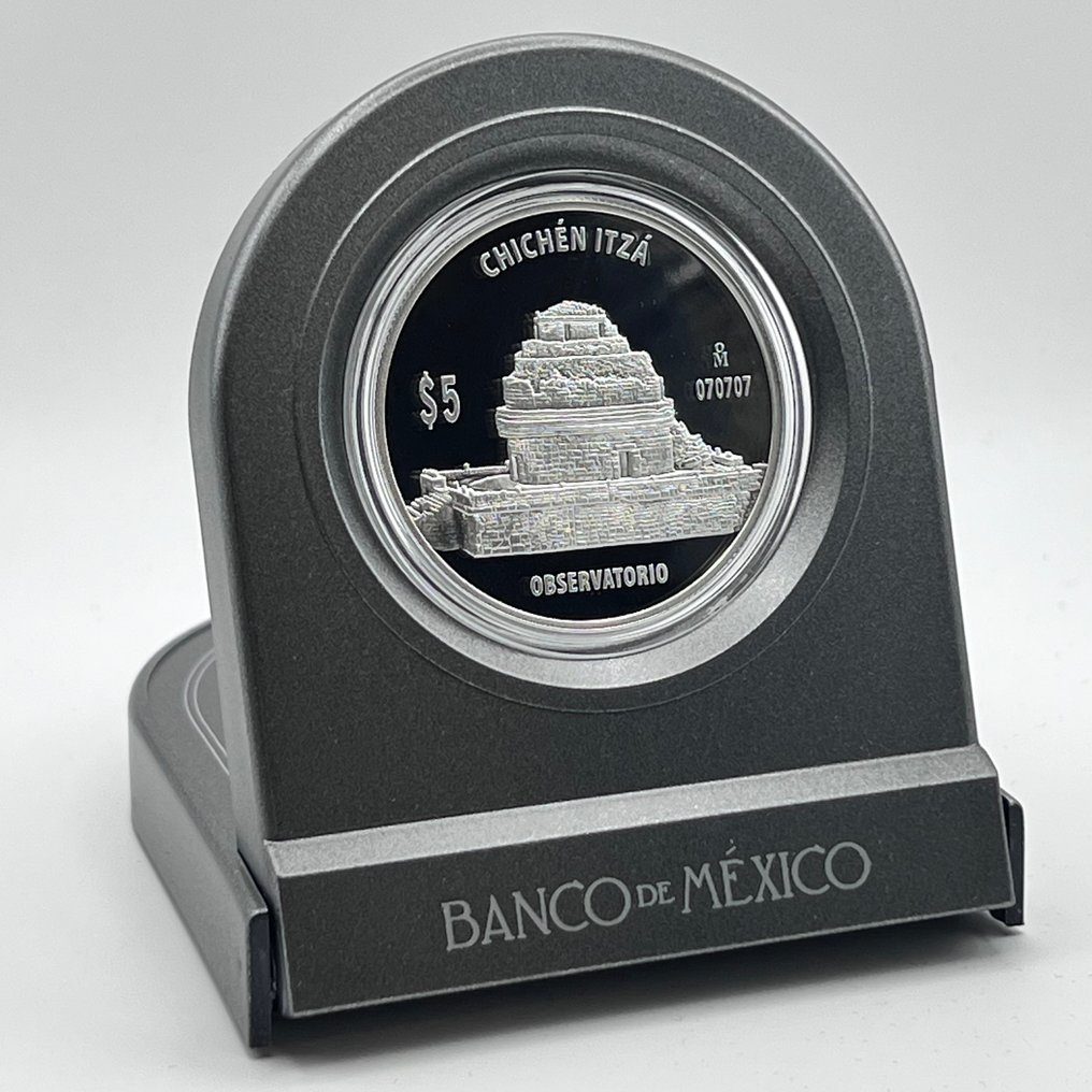 Messico. 1 Onza 2011 – Chichén Itzá – The Observatory (El Caracol) – 1 oz Silver .999 – Proof – Limited Edition #4.3