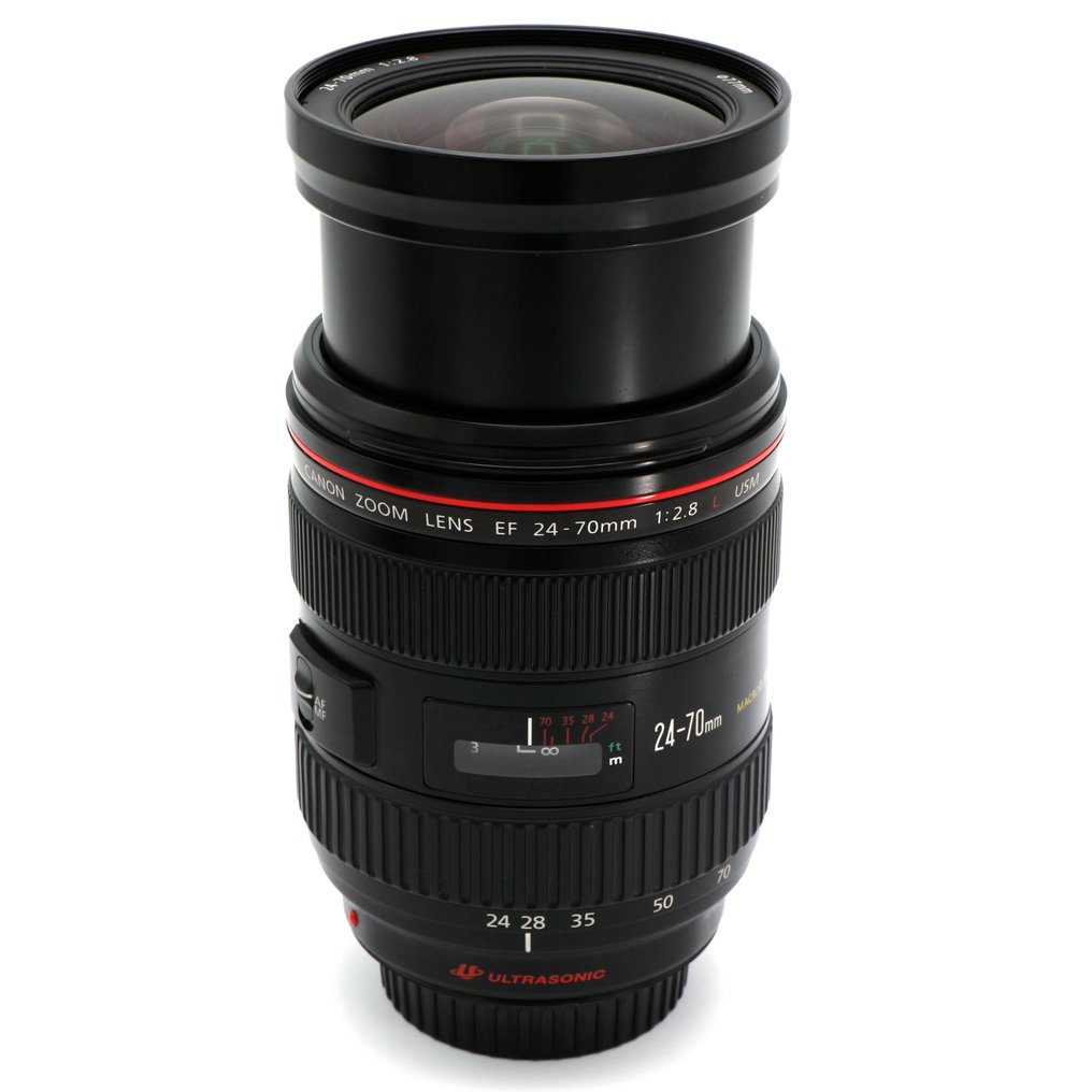 Canon EF 24-70mm f/2.8L USM + EW-83F type zonnekap #CANON PRO LENS #L-LINE QUALITY Objectif à focale variable #1.0