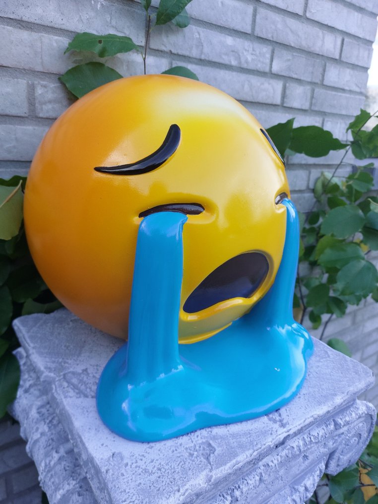 Statue, Emoji met bril - 26 cm - polyresin #2.1