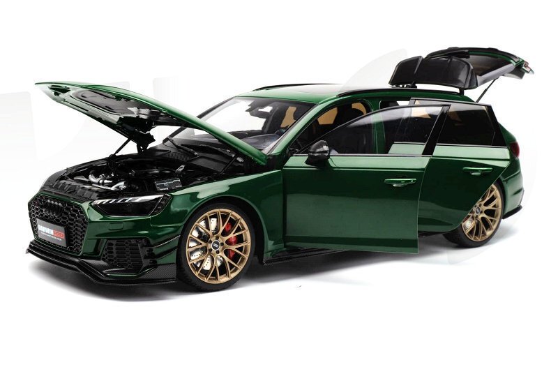 Kiloworks 1:18 - Model car - Audi RS4 B9 – 2020 Darwin pro - Groen metallic #1.0