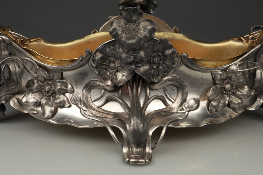 WMF / Geislingen - 花盆架 - 镀银 - 长 58 厘米 #1.0