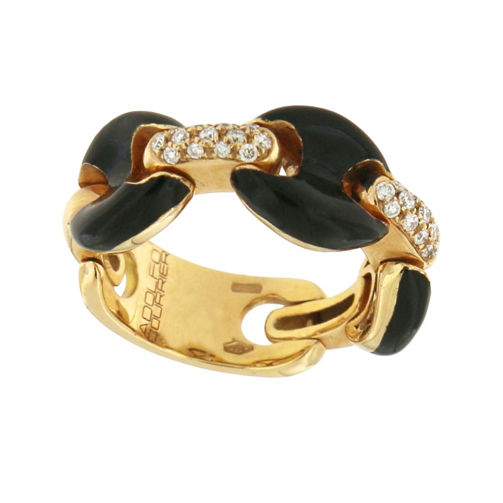 Other brand - 戒指 - 18 克拉 玫瑰金 -  0.15ct. tw. - 鉆石 - Adolfo Courrier #3.2