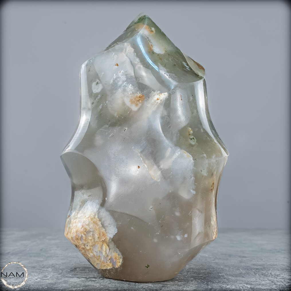 Sjælden naturlig have-kwarts Flame, Brasilien- 1057.38 g #4.3