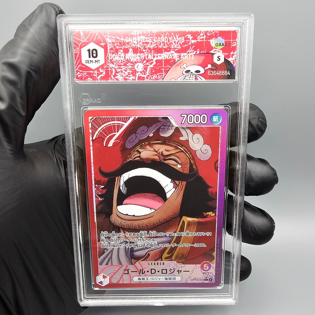 One Piece Graded card - Gol.D.Roger (Alternate Art) Leader OP13-003 L - Graad 10 #2.1
