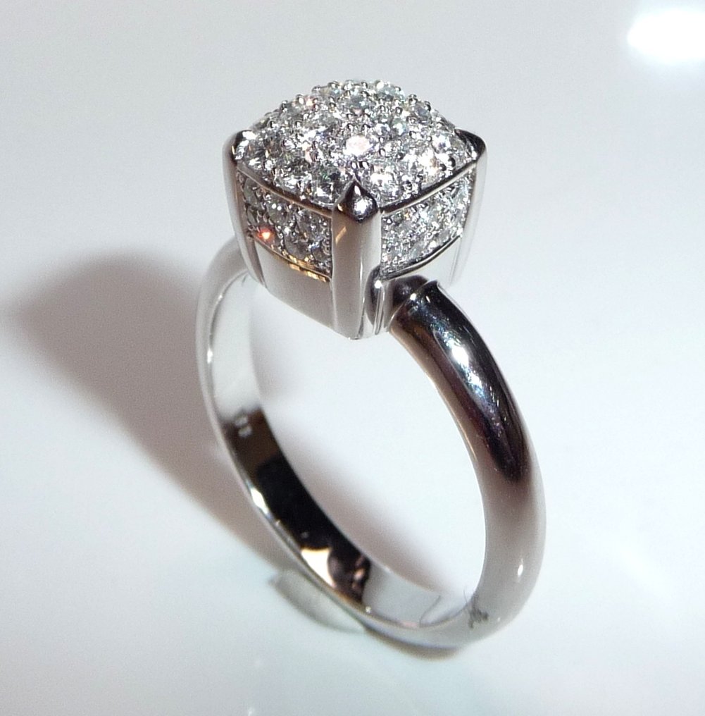 Δαχτυλίδι - 18 καράτια Λευκός χρυσός - 1.10ct. tw. Διαμάντι (Φυσικό) - χειροποίητα κατασκευασμένο #4.3