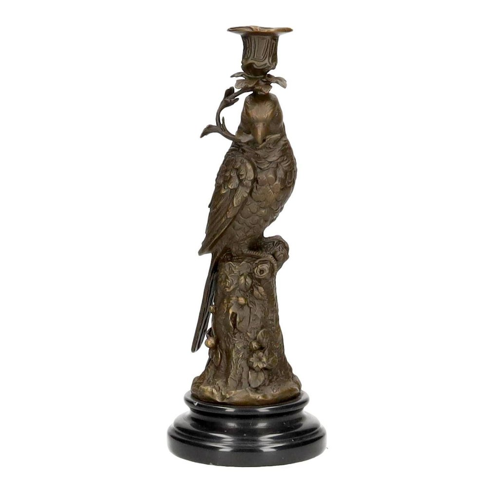 燭台 (2) - 青銅色, 大理石 - 鹦鹉 #1.0