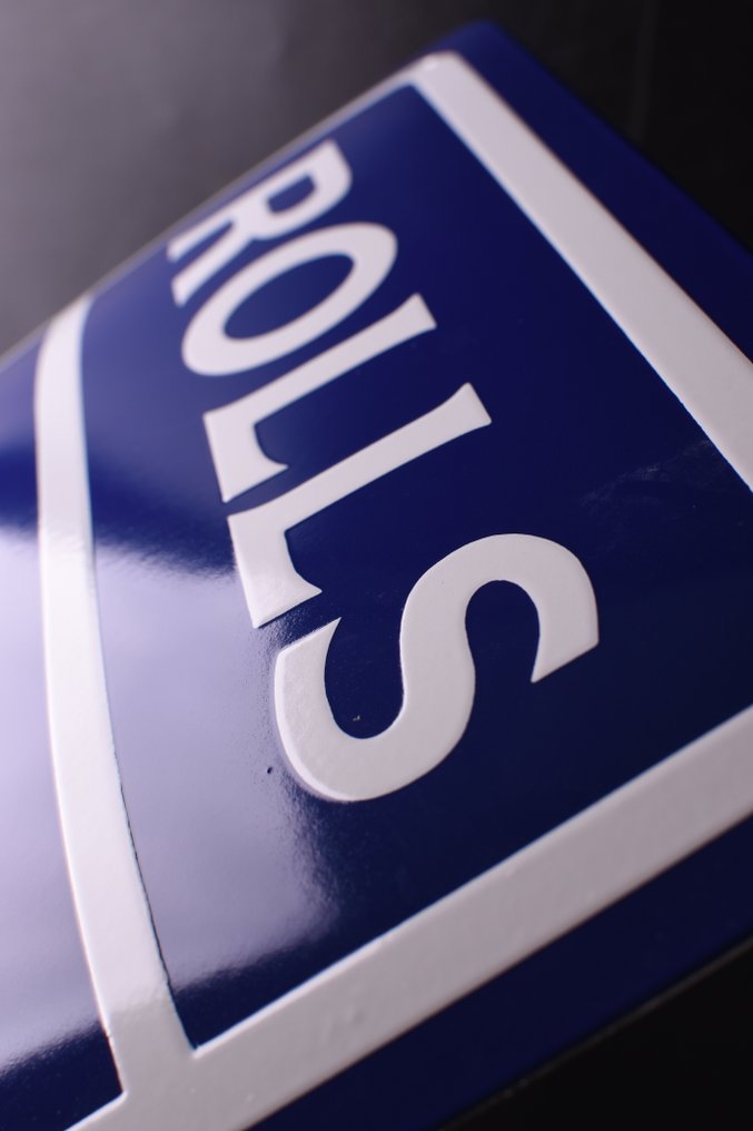 Sign - Rolls-Royce - Rolls-Royce; enamel; handmade; 60cm; no reserve #1.0