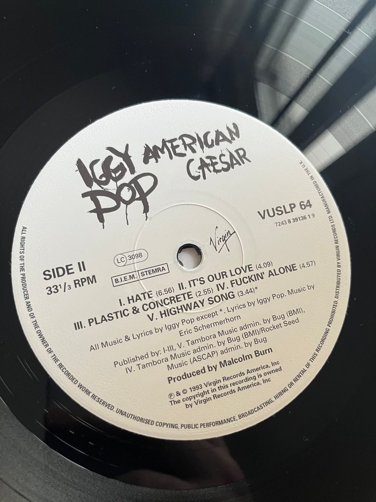 Iggy Pop - American Caesar - Album 2 x LP (album doppio) - 1993 #4.3