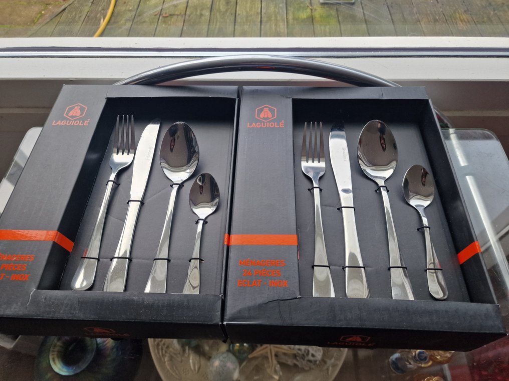 Laguiole - Servizio di posate (48) - Rvs colore argento - Acciaio #1.0