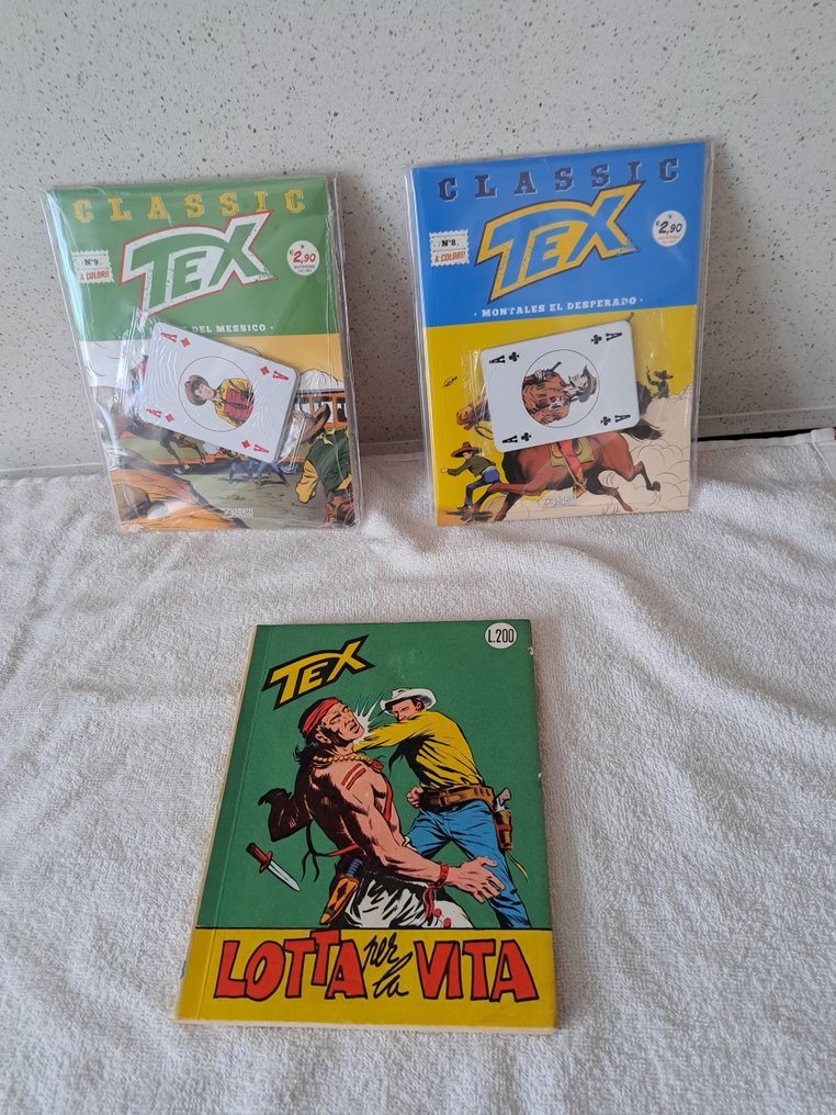 Tex N. 43 Spillato, originale, edicola e n. 12 Tex Classic con gadget - 13 Comic - Eerste druk/herdruk - 1964/2017 #1.0