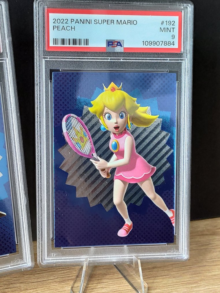 Lot Panini Super Mario - Mario & Peach - 2 Graded card - PSA #2.1