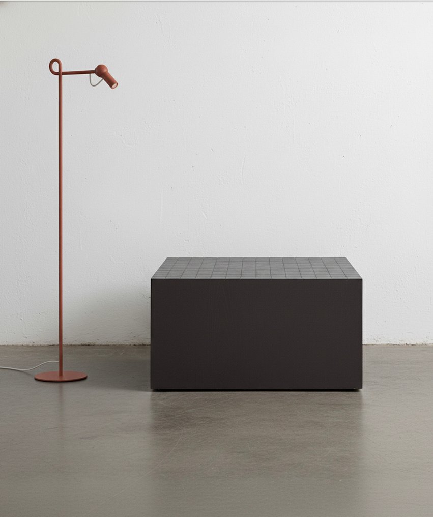 KDLN - Room 8 - Bänk - Soft Cube 4 - Ek - ek målad svart #1.0