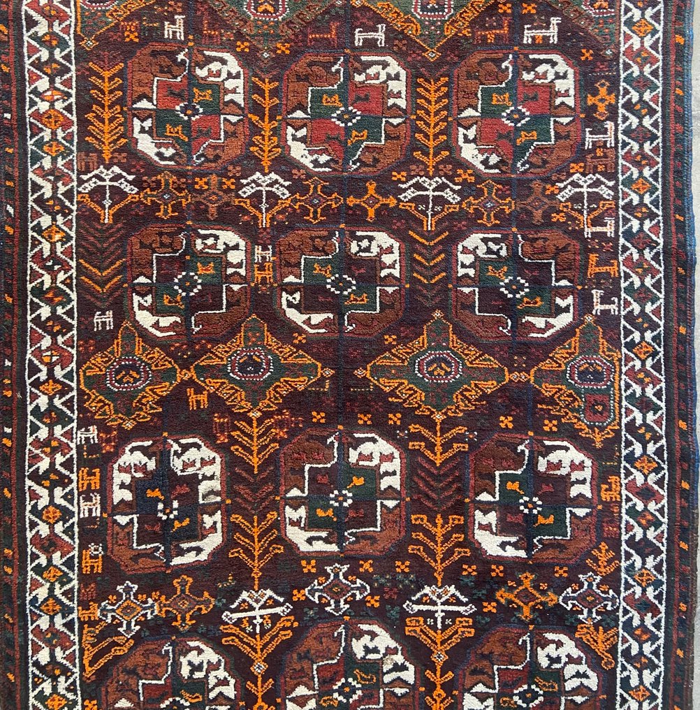 Afghan - Χαλί - 233 cm - 113 cm - Παλιό εργοστάσιο Afgan #3.2