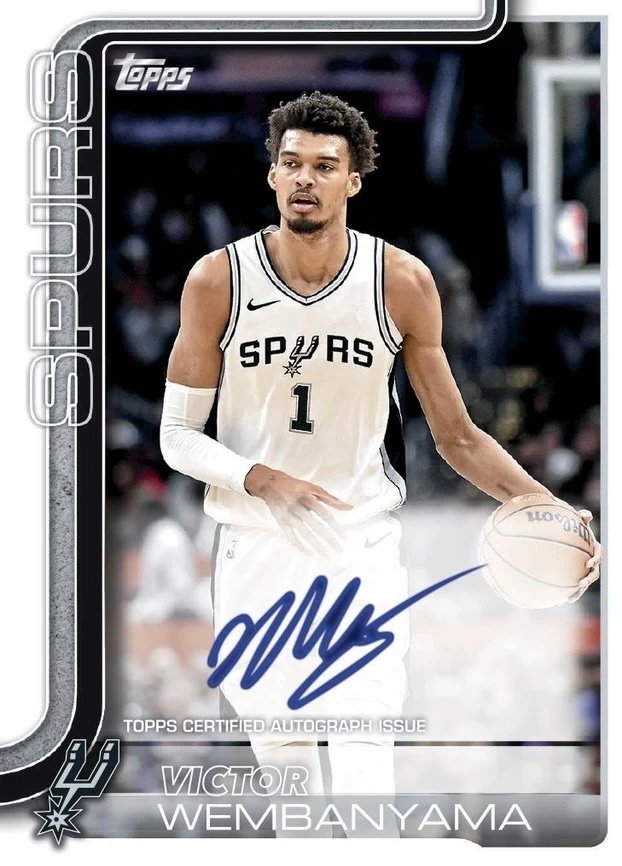 2025/26 Topps Topps NBA Cooper Flagg, Victor Wembanyama, LeBron James, Luka Doncic 7 packs per box, 12 cards per pack Numbered parallel, Parallel card, Gesigneerde kaart - 1 Sealed box - Excellent (EX) #2.1