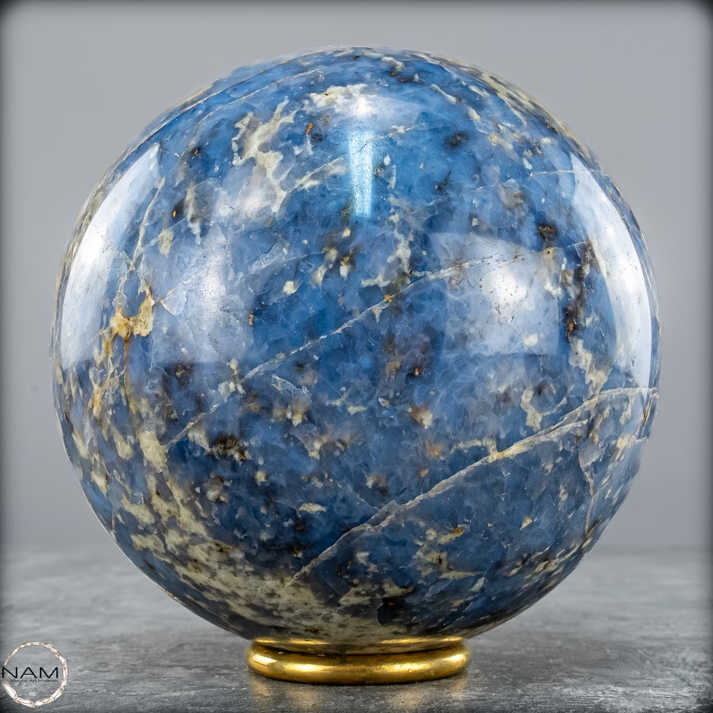 Błękitny kwarc – kula harmonii i wewnętrznej siły. Kula- 1952.17 g #1.0