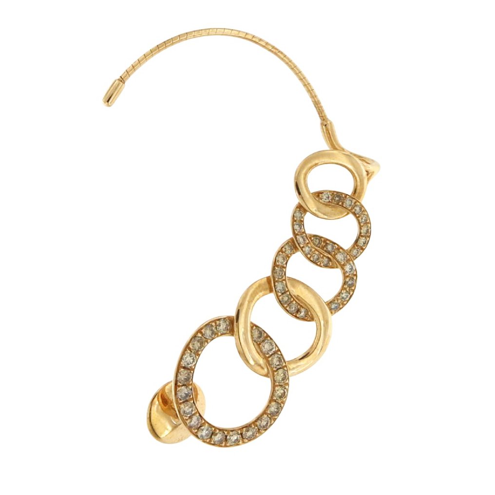 Nincs minimálár - Pomellato - Drop fülbevaló - Brera - 18 kt. Rózsa arany -  1.05ct. tw. - Gyémánt #3.2