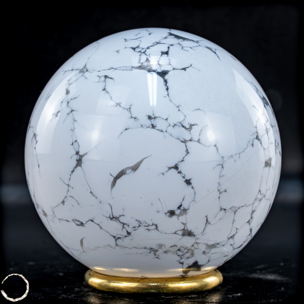 Howlith Kugel – 象征内在的平静与清晰 加拿大的自然杰作- 721.22 g #2.1