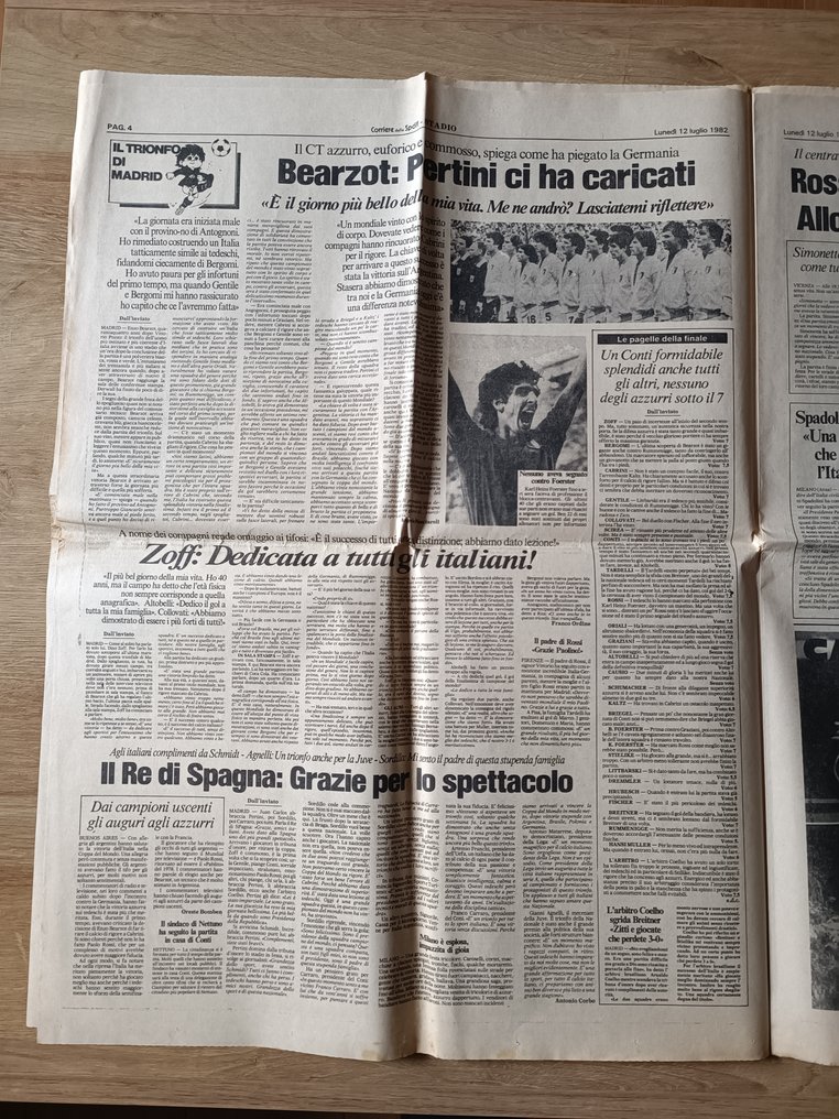 VM i fodbold - 1982 - Corriere dello Sport Italia Verdensmester - Fuldt #3.2