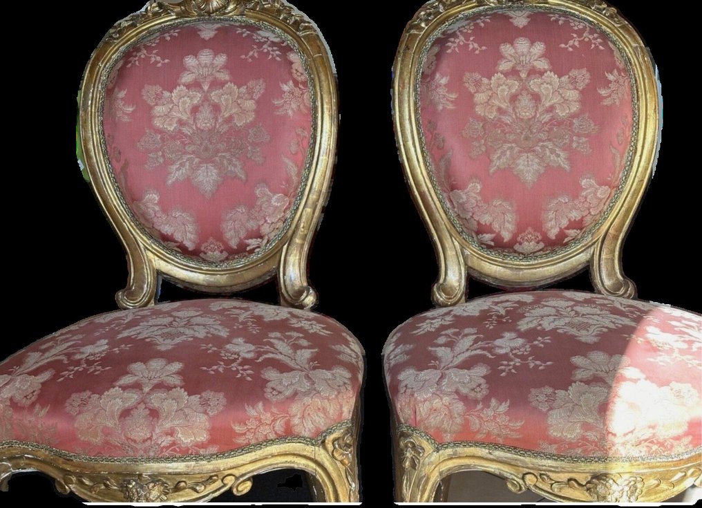 椅子 (2) - 镀金木 #1.0