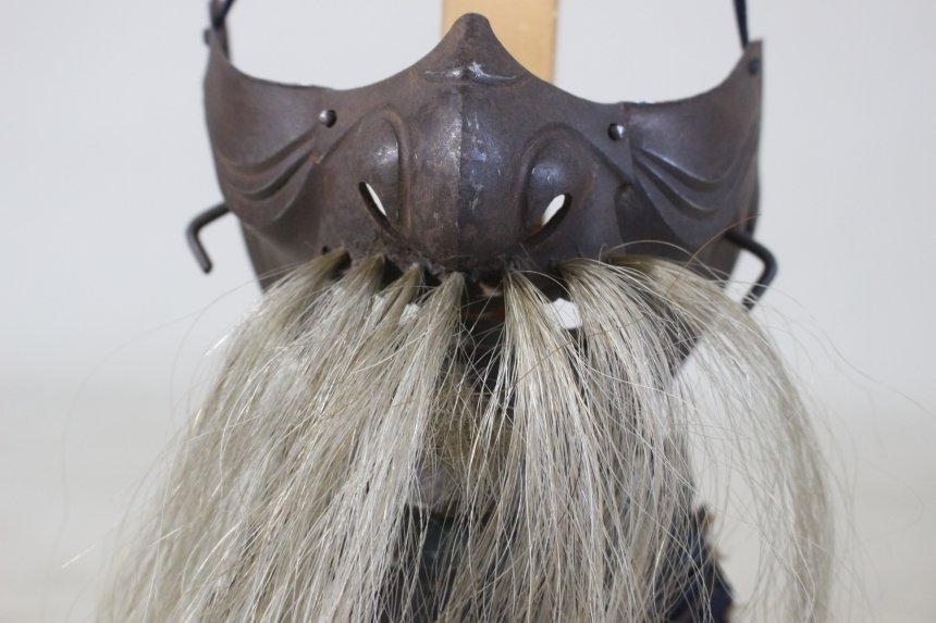 Mengu/Menpo - 日本 - Tetsusabiji Menpo，Samurai Yoroi：E2-982 江戶時代（1600-1868） #3.2