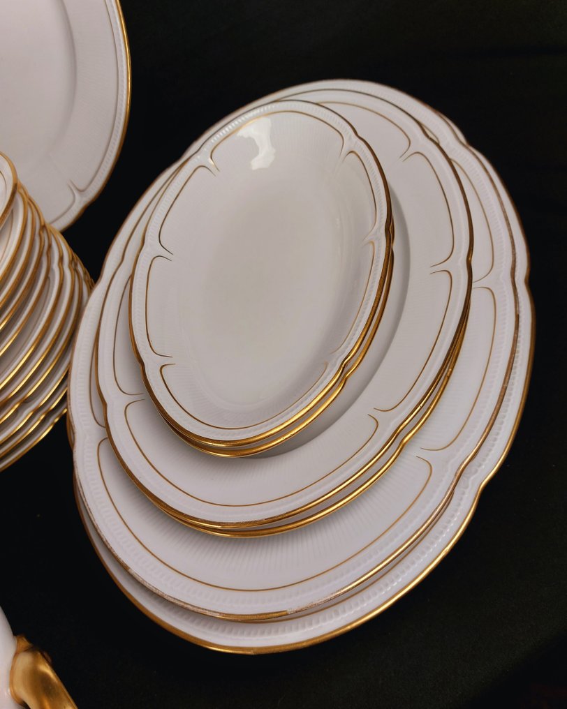 Pittoria Doccia - Richard Ginori - Manifattura di Doccia - Σερβίτσιο τραπεζιού (70) - Πορσελάνη, Liseré or - Μέγιστο 36 άτομα. Σπάνιο #3.2